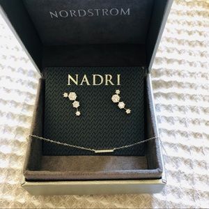 Nadri Set : crawler earrings and necklace